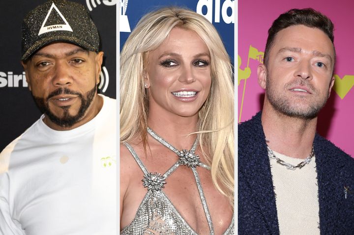 Timbaland, Britney Spears and Justin Timberlake