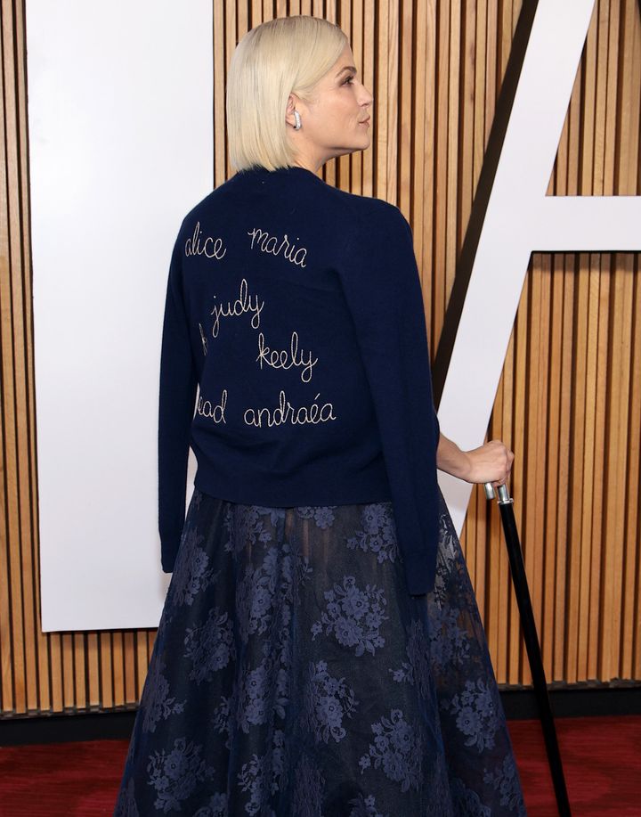 Selma Blair celebrated seven disability advocates with a fashion statement during the Glamour Women of the Year Awards.