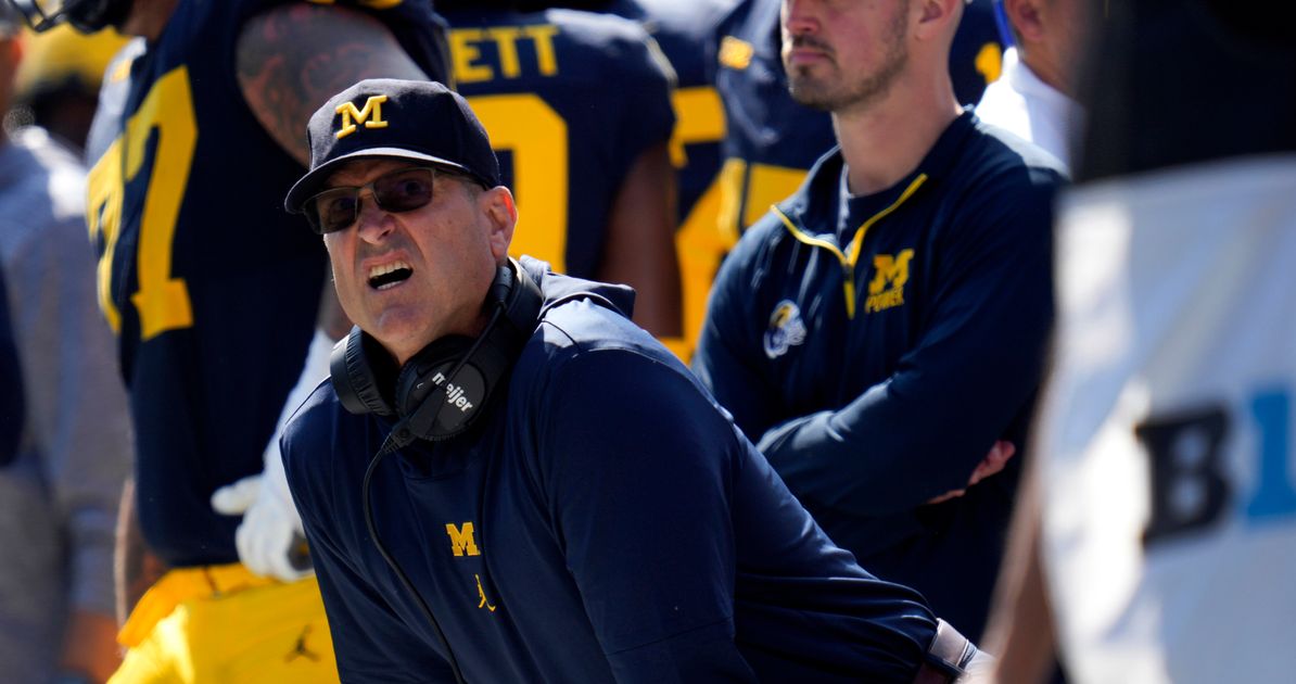 Michigan Coach Jim Harbaugh Banned For Rest Of Regular Season Over Sign-Stealing Scheme