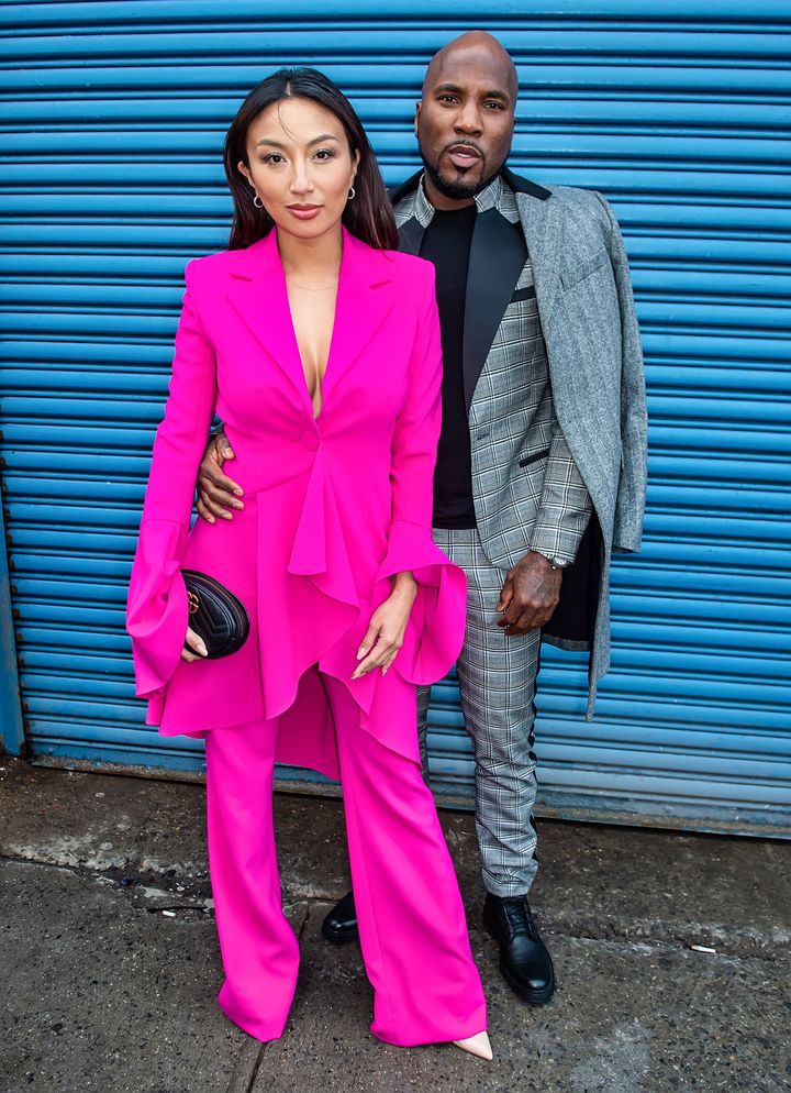 Jeannie Mai (left) and Jeezy are photographed during New York Fashion Week on Feb. 7, 2020, in New York City.
