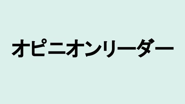 オピニオンリーダー