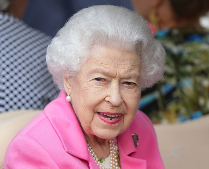 Queen Elizabeth II at the Chelsea Flower Show in 2022