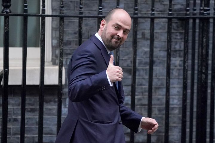 Richard Holden leaves 10 Downing Street after he was made the new Conservative chairman (Photo by Victoria Jones/PA Images via Getty Images)