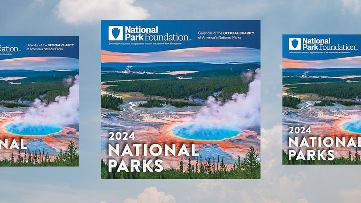 The National Park Foundation 2024 wall calendar from Amazon is on sale for a limited time.