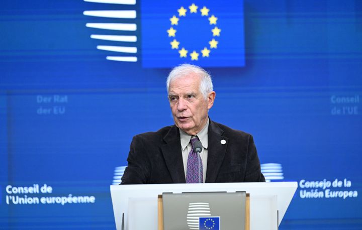 13 Νοεμβρίου 2023 Συνέντευξη Τύπου όπου ο Ύπατος Εκπρόσωπος της ΕΕ Ζοζέπ Μπορέλ παρουσιάζει τα συμπεράσματα του Συμβουλίου των Εξωτερικών Υποθέσεων της ΕΕ
