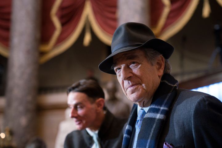 Paul Pelosi attends a portrait unveiling ceremony for his wife at the Capitol in Washington on Dec. 14, 2022.