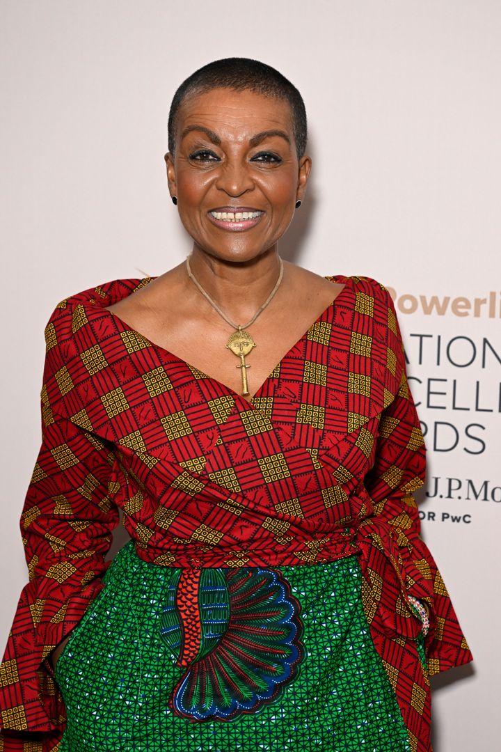 LONDON, ENGLAND - OCTOBER 27: Adjoa Andoh attends the Powerlist 2024 Black Excellence Awards at JW Marriott Grosvenor House on October 27, 2023 in London, England. (Photo by Jack Hall/Getty Images)