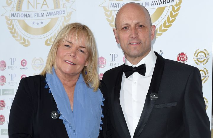 Linda Robson and Mark Dunford pictured together in 2015