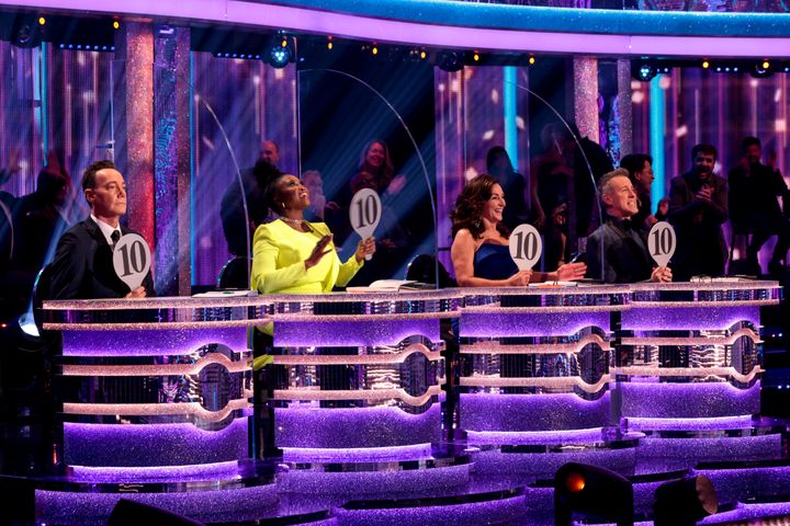 The Strictly panel in 2021