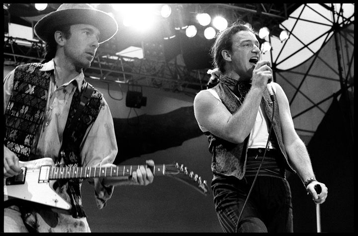Bono (right) and The Edge do not approve of "One" as a wedding song. “Are you mad? It’s about splitting up!” Bono said.