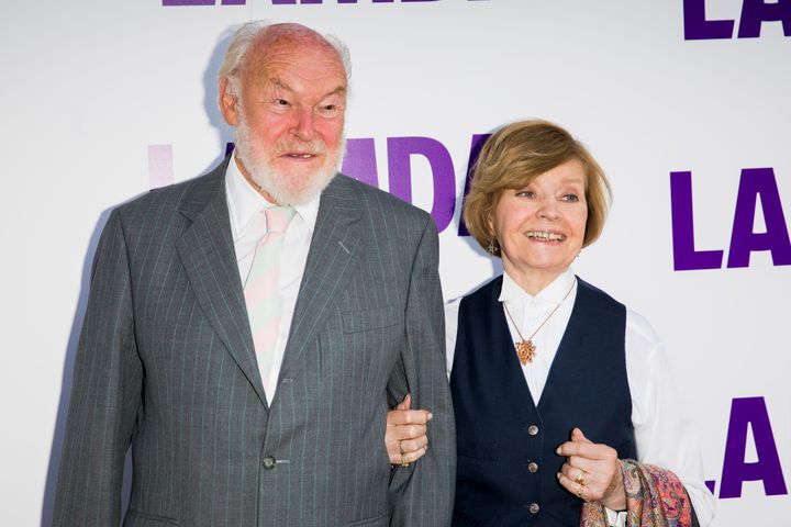 Timothy West and Prunella Scales during a public appearance in 2017