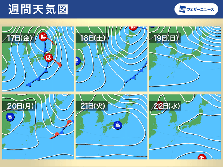 週間天気図