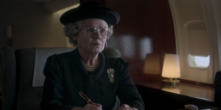 Imelda Staunton as Queen Elizabeth II in the final season of "The Crown."