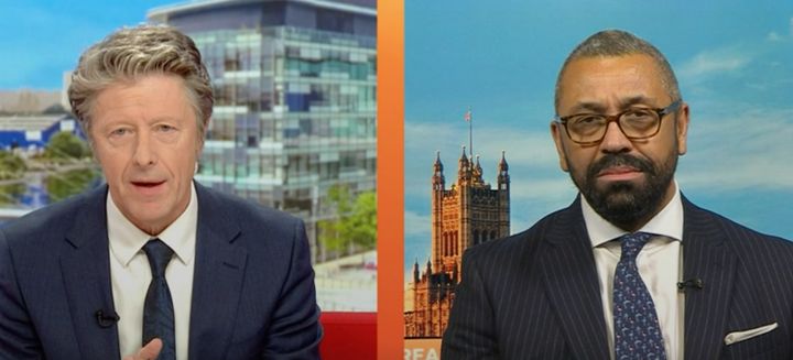 Charlie Stayt clashed with James Cleverly on BBC Breakfast.