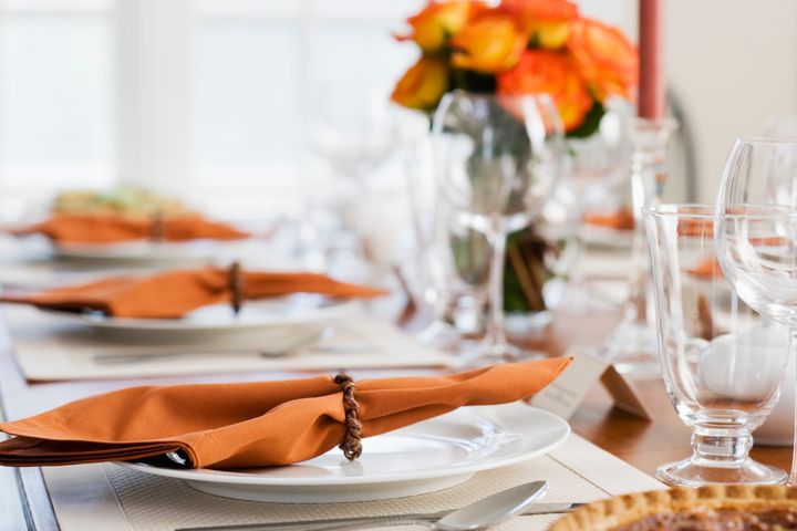 Setting the table is a whole lot easier the night before, when your guests haven't arrived yet to create a swirl of chaos.