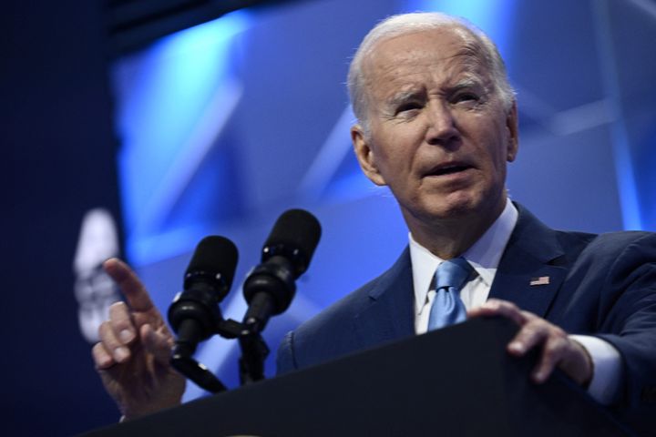 President Joe Biden addresses business leaders on Thursday at the Asia-Pacific Economic Cooperation summit in San Francisco. After the summit, the Biden administration announced a pact with China to triple the world’s capacity for generating renewable energy by 2030