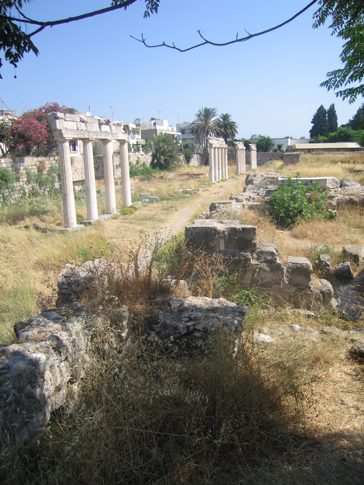 Κιονοστοιχία Ξυστού Δυτικού Γυμνασίου προ σεισμού