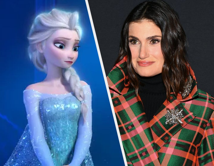 Idina Menzel voices Elsa in Frozen