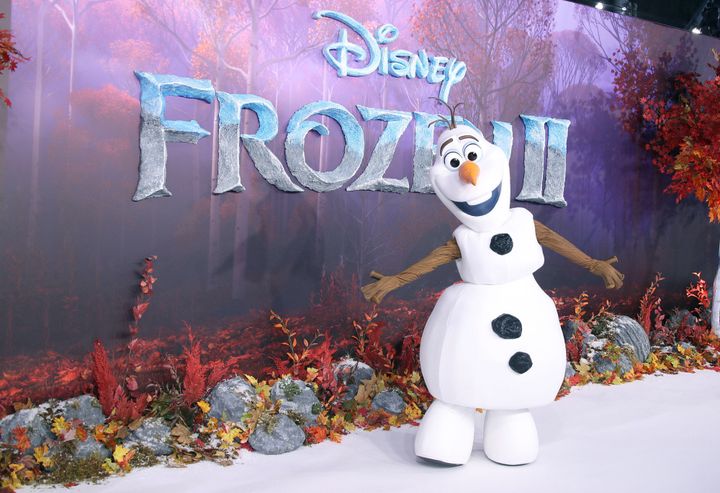 Olaf attends the Frozen 2 European premiere in 2019
