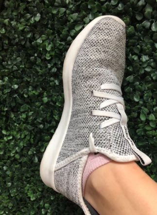 Adidas Cloudfoam Pure running shoes that'll make you feel like you're truly walking on a cloud — thanks to the memory foam sockliner, stretchy mesh upper, and Cloudfoam cushioning. Plus, you can slip these right on and off without tying and untying the laces!