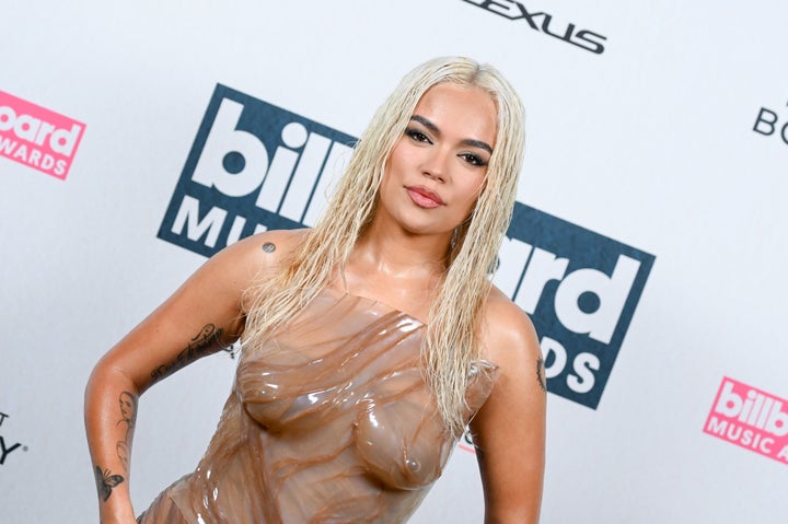 Karol G at the 2023 Billboard Music Awards on Nov. 19.