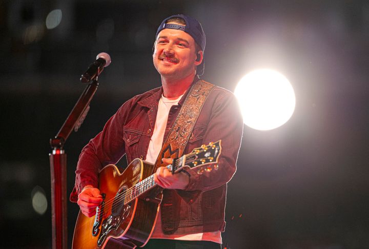 Morgan Wallen performs "'98 Braves" at the 2023 Billboard Music Awards on Sunday. He was the evening's biggest winner, with 11 awards.