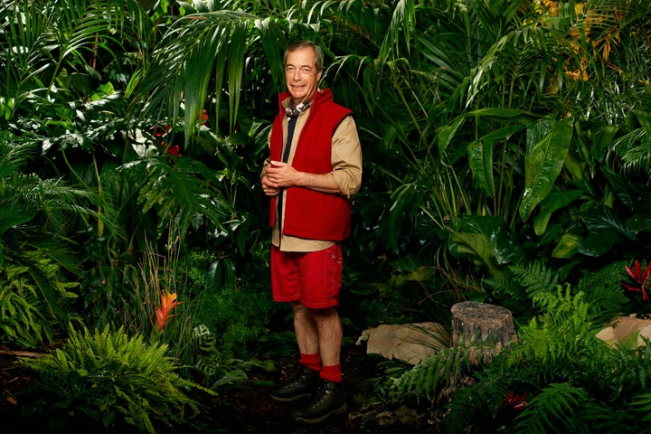 Nigel Farage in the I'm A Celebrity jungle