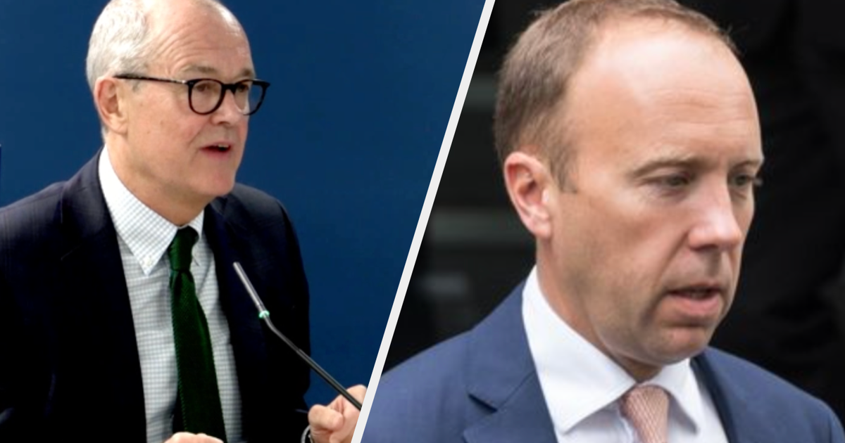 Matt Hancock Said Things That Were 'Not True' During Covid, Says Patrick Vallance - Vimarsana News