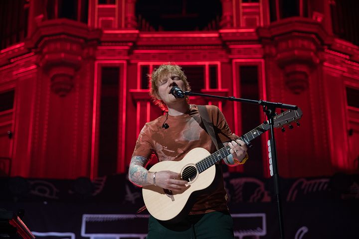 Ed Sheeran performs at the Royal Albert Hall, 19 November 2023