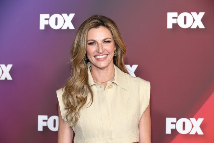 Erin Andrews attends 2022 Fox Upfront in New York City.