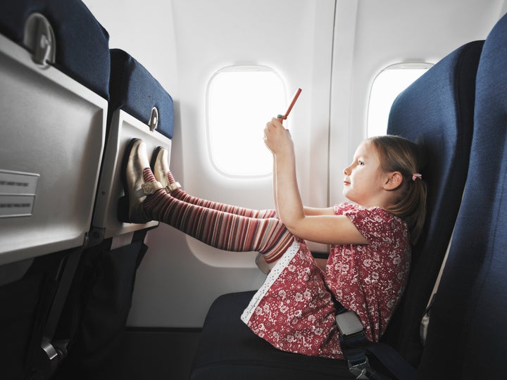 "Allowing a child to kick the back of your seat on a plane."