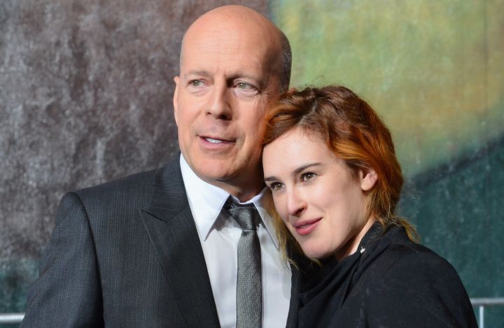 Bruce and Rumer Willis pictured in 2013