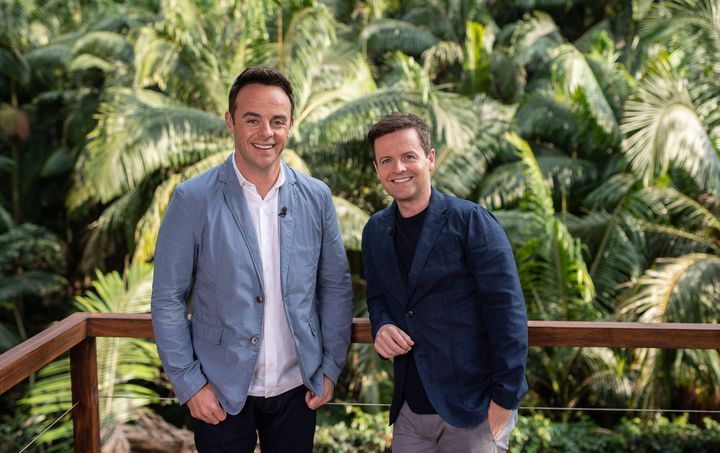 Ant and Dec on the set of I'm A Celebrity