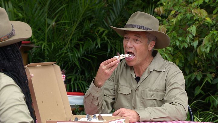 Farage was chosen to take place in the Jungle Pizzeria trial