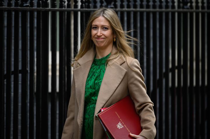 Chief Secretary to the Treasury Laura Trott arrives at Downing Street.