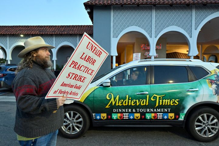 The strike at Medieval Times' Buena Park castle in California lasted for nine months.