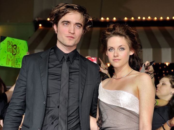 Robert Pattinson and Kristen Stewart at the Los Angeles premiere of "Twilight" in 2008.