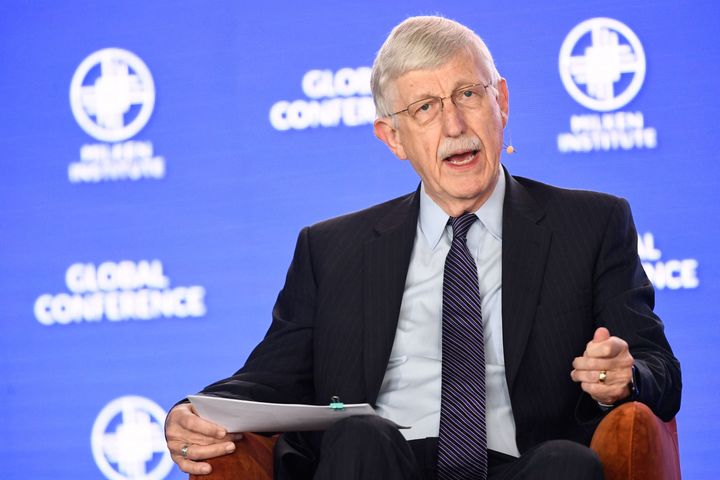 Former National Institutes of Health director Francis Collins, pictured here at a 2022 conference, is leading the White House initiative to wipe out hepatitis C.