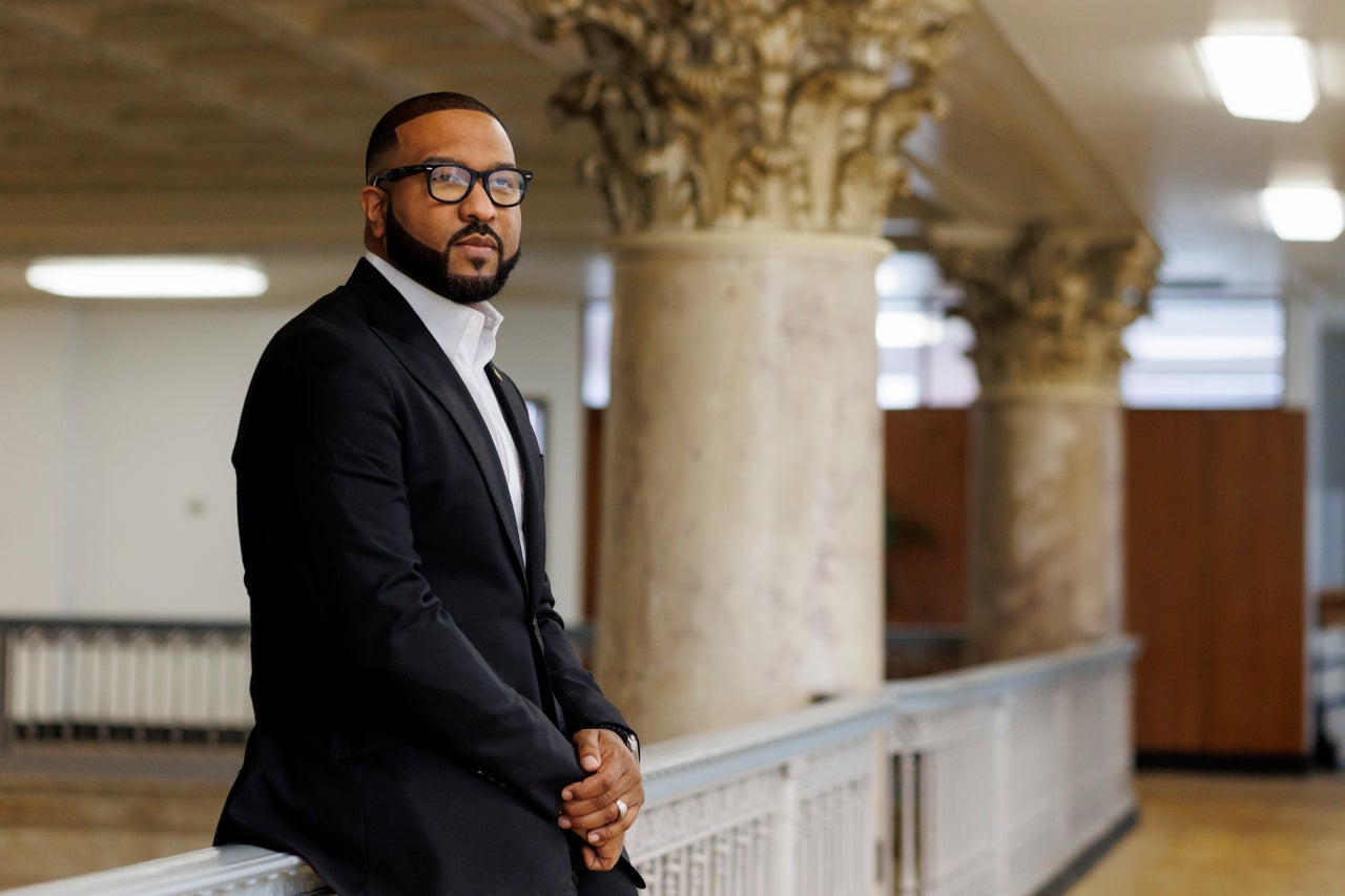 State Sen. Eddie Melton, shown here in the Gary State Bank Building, was elected the mayor of Gary on Nov. 7 with 95% of the votes and will be sworn in on Jan. 1. He's the third consecutive Democrat to oust an incumbent mayor in a primary.