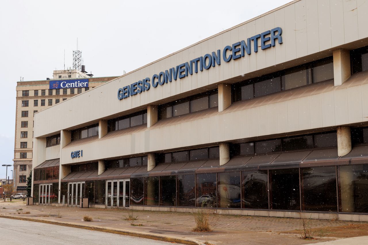 The abandoned Genesis Convention Center in Gary is one of the places that Melton said he hopes to restore.