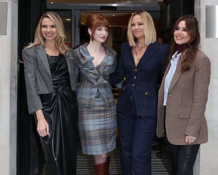 Girls Aloud stars Nadine Coyle, Kimberley Walsh, Nicola Roberts and Cheryl Tweedy