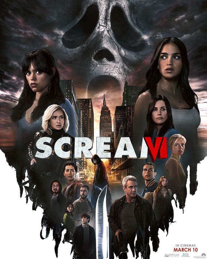 Melissa and her Scream co-stars on the poster for the sixth film, released earlier this year
