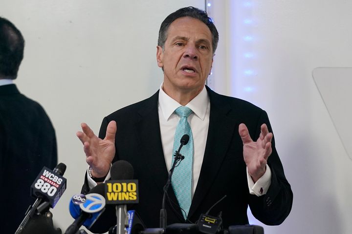 Former New York Gov. Andrew Cuomo, seen in 2022, is being sued by a former aide over alleged sexual harassment while he was still in office.