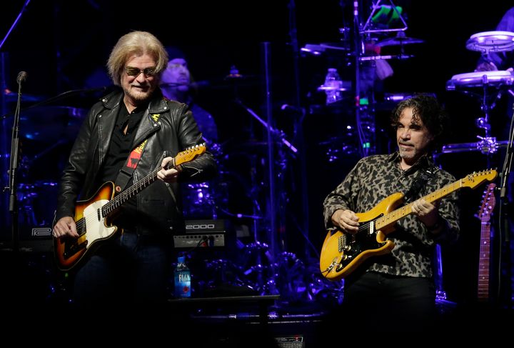 FILE - Daryl Hall and John Oates perform in Glendale, Ariz. on July 17, 2017 (Photo by Rick Scuteri/Invision/AP, File)