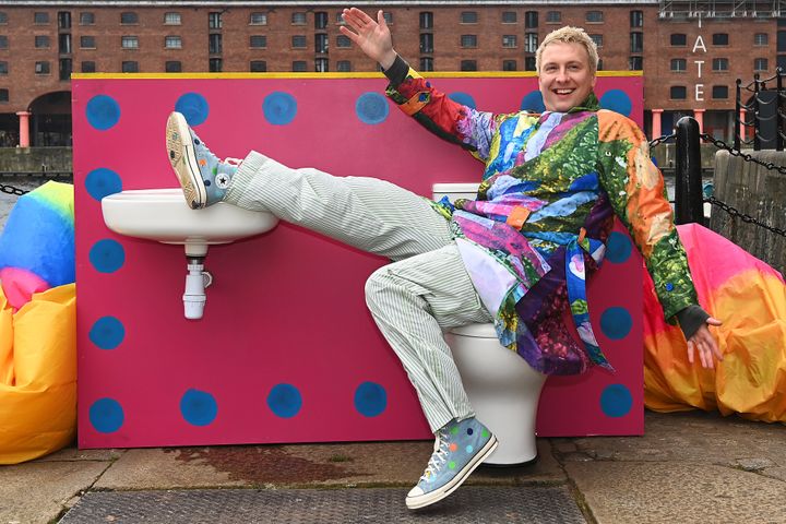 Joe Lycett attends the "Turdcast" Podcast Launch at the Royal Albert Dock on November 23, 2023 in Liverpool, England.