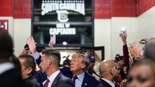 Donald Trump Draws Cheers, Some Boos In Nikki Haley's Backyard At Clemson-South Carolina Football Game