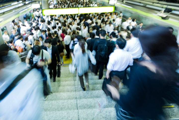 東京の通勤ラッシュ