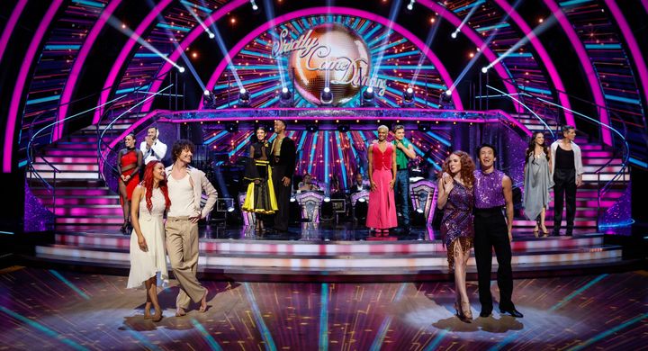 The Strictly couples pictured on Saturday night