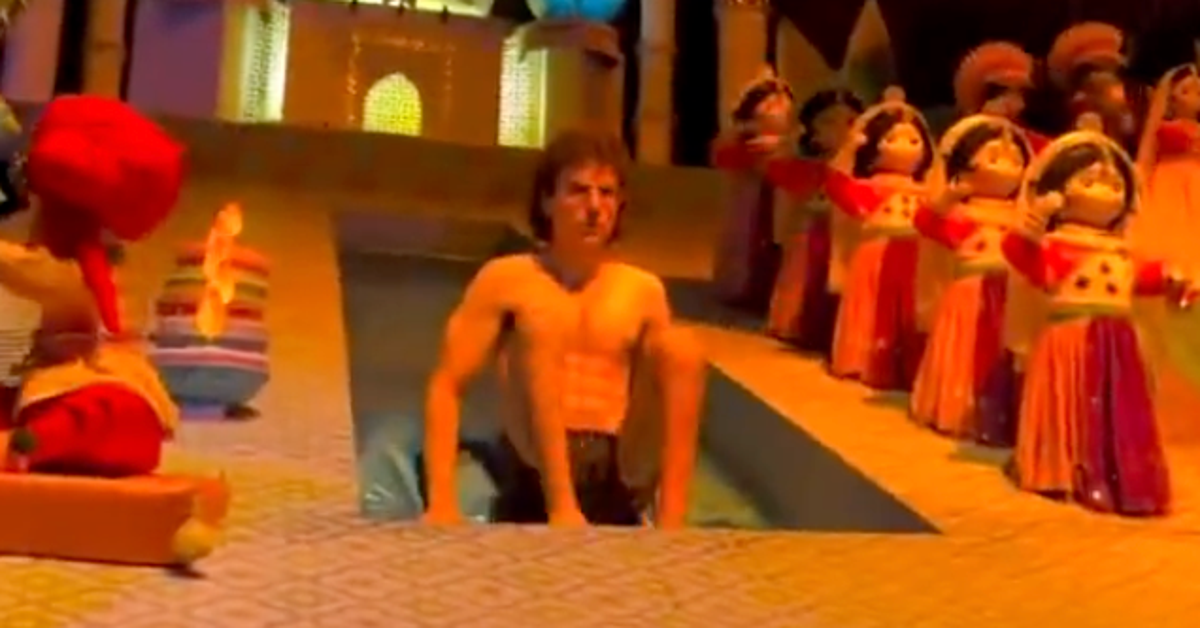 NextImg:Shocking Video Shows Disneyland Streaker Going Naked On It's A Small World