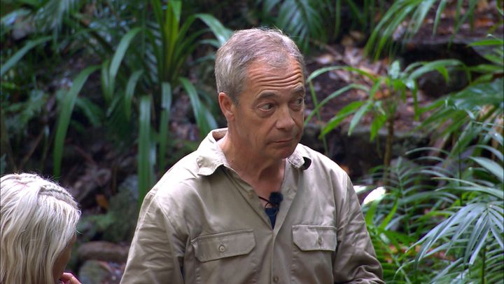Farage pictured earlier in the series